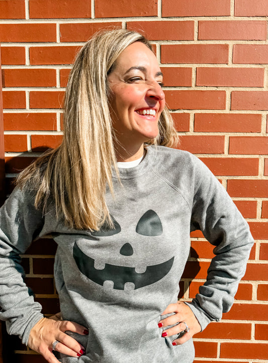 Gray Pumpkin Crewneck