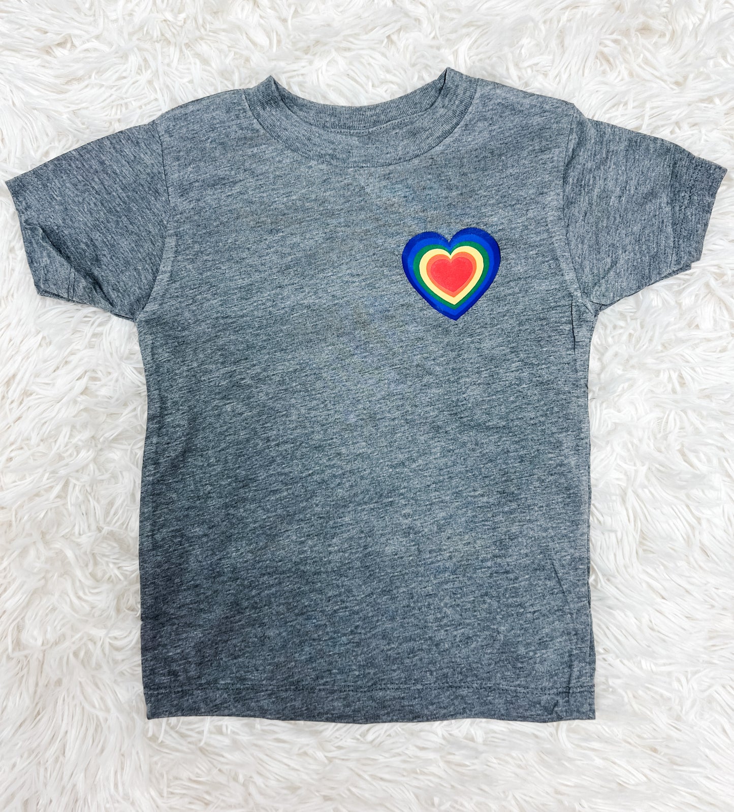Rainbow Heart Tee - Adult