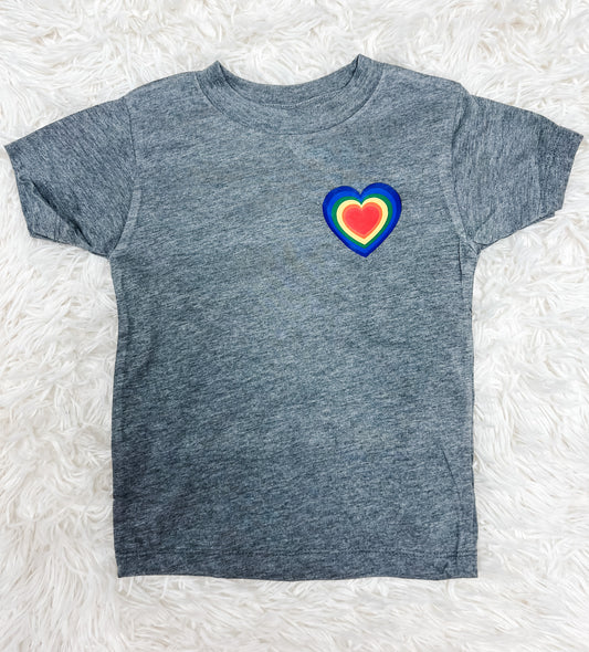 Rainbow Heart Tee - Adult