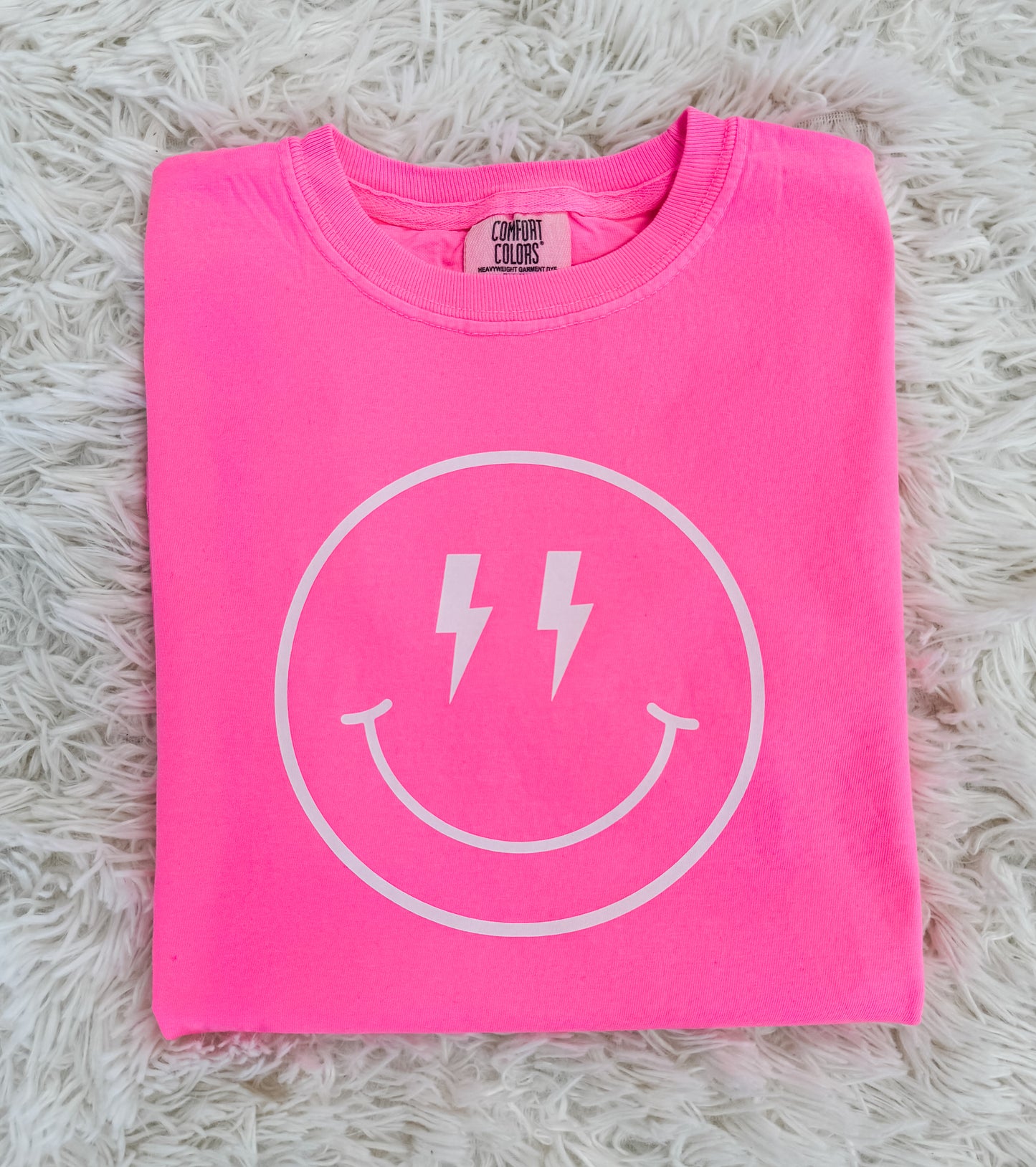 Smiley Face Lightening Youth Tee