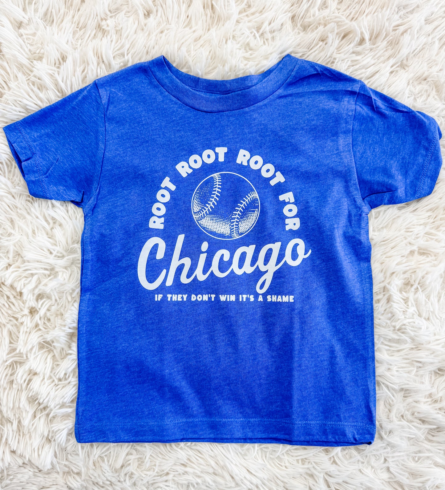 Kids Root Root For Chicago Blue Tee