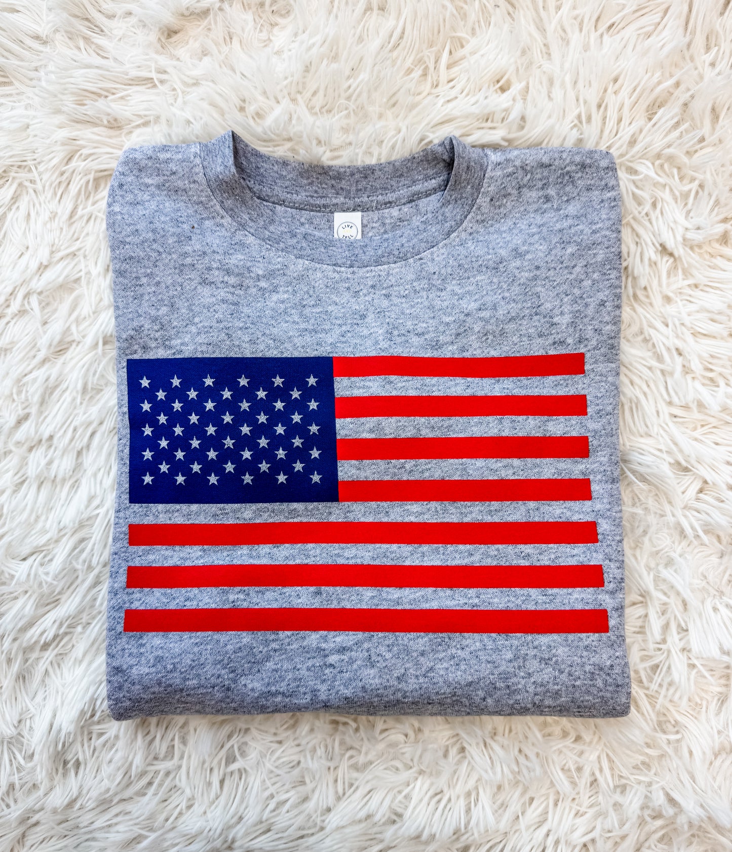 American Flag Kids Crewneck