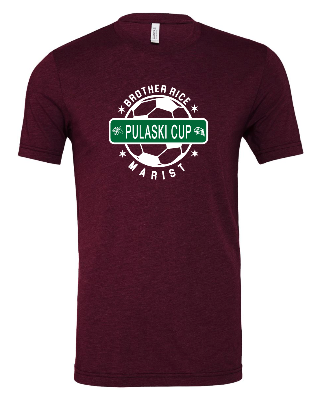 Pulaski Cup Maroon Adult Tee