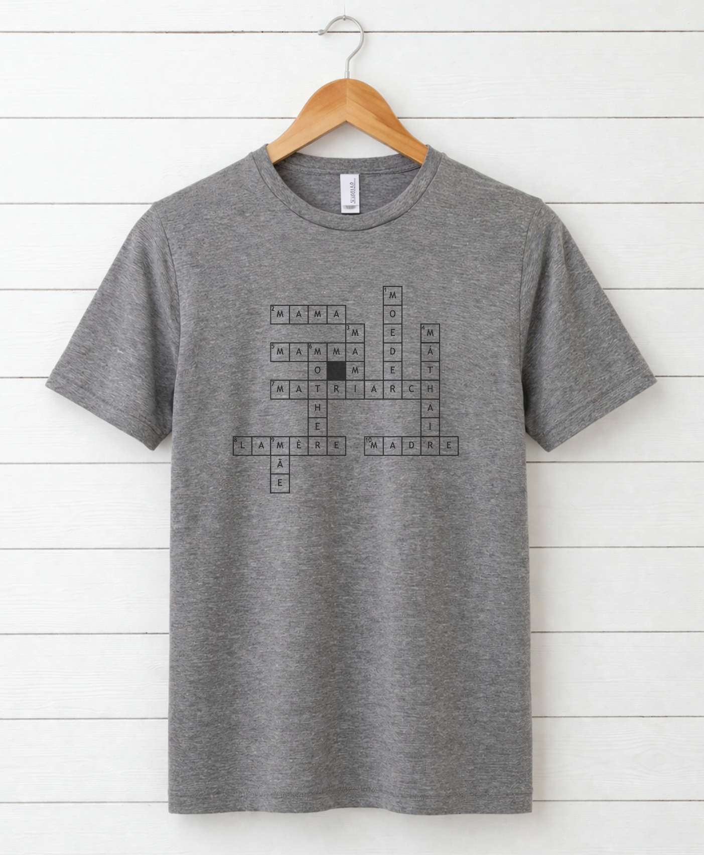 Crosswords Mom Adult Tee