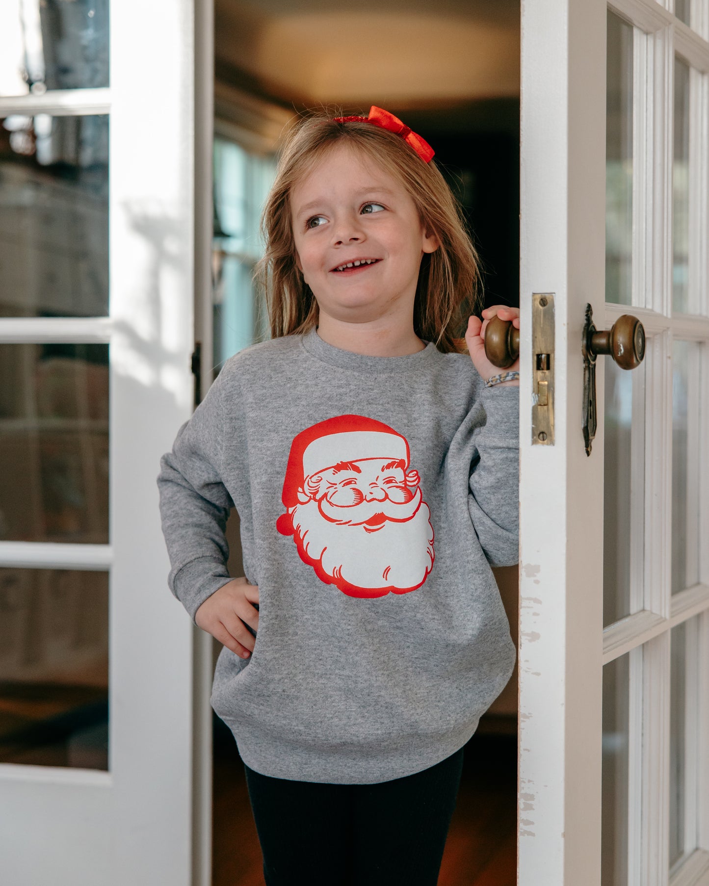 Retro Santa Youth Crewneck