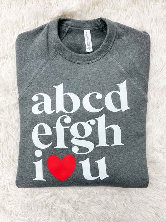 ABC Love Adult Sweatshirt