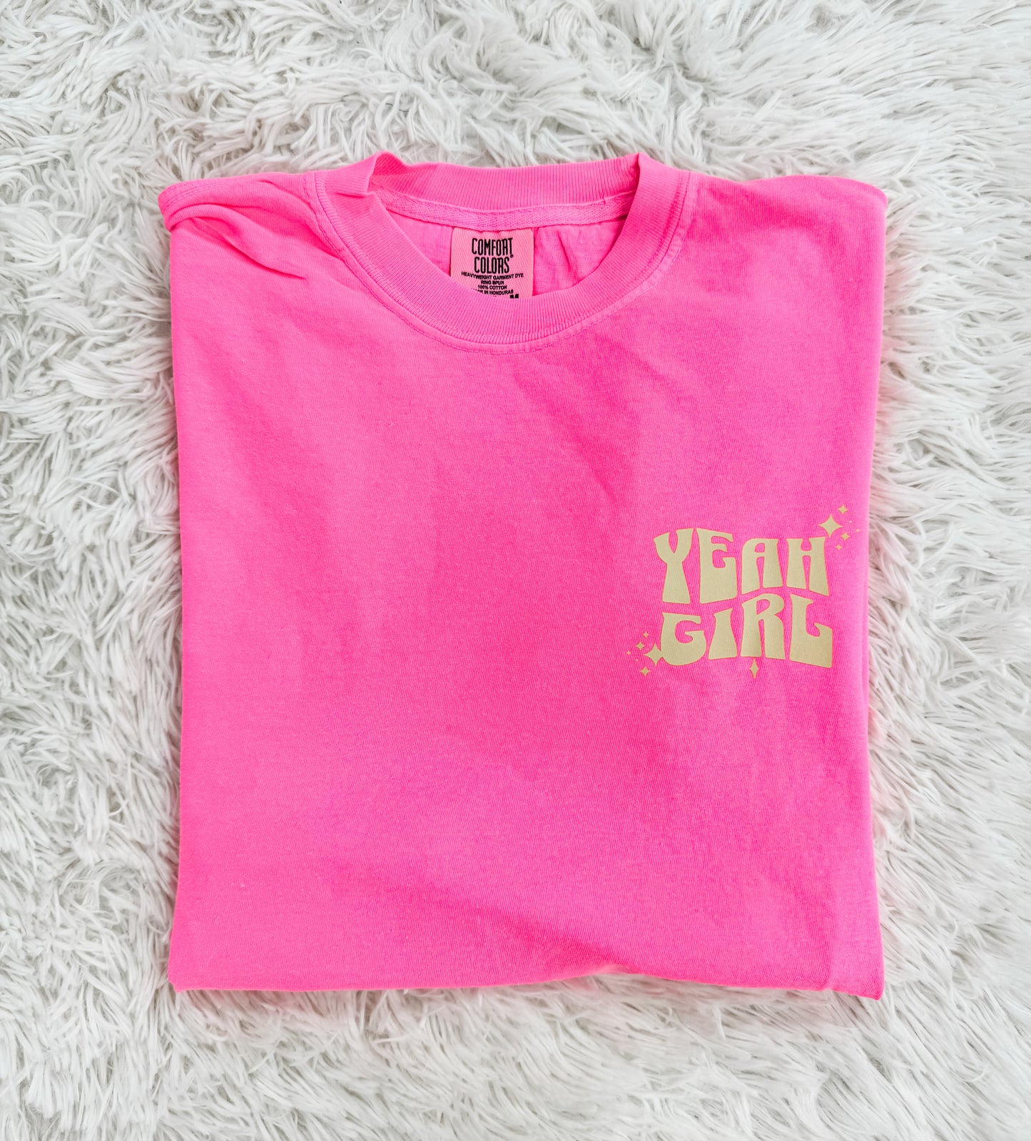 Yeah Girl Hot Pink Adult Tee