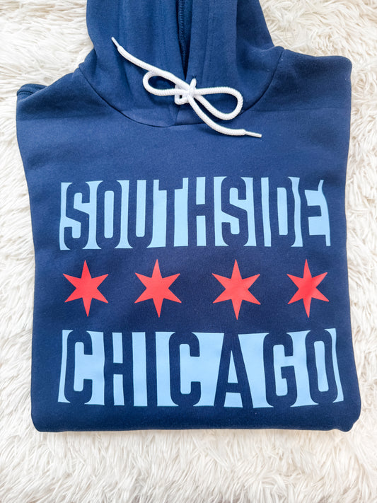 Southside Chicago Flag Adult Hoodie