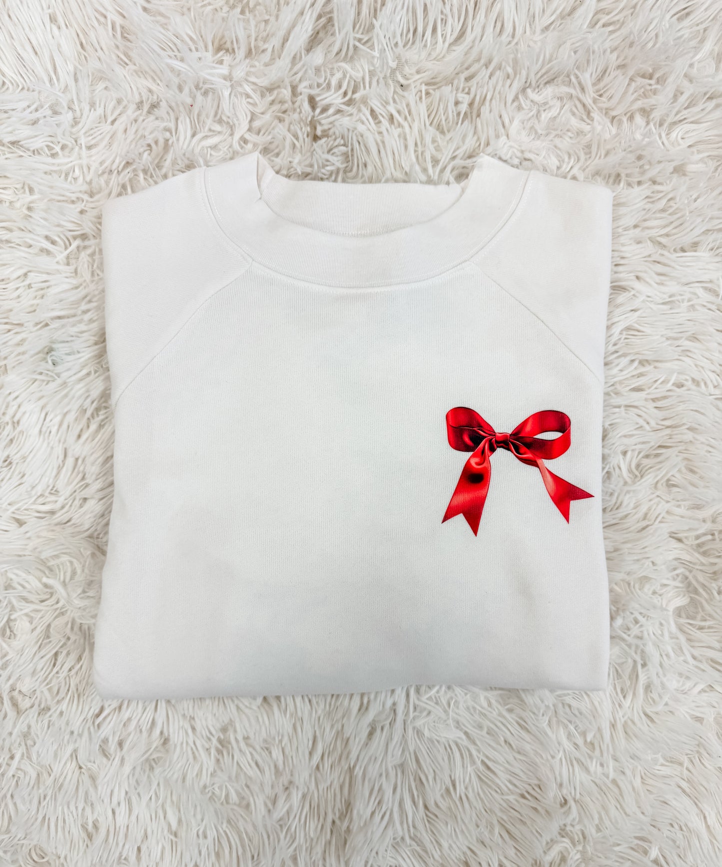 Ivory Bow Women's Fit Crewneck