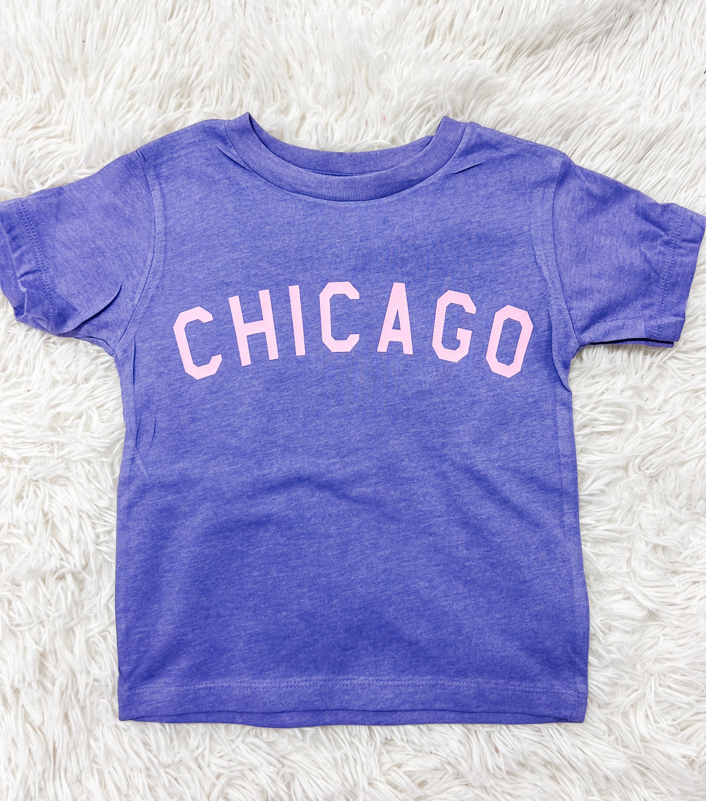 Purple & Pink Kids Chicago Tee
