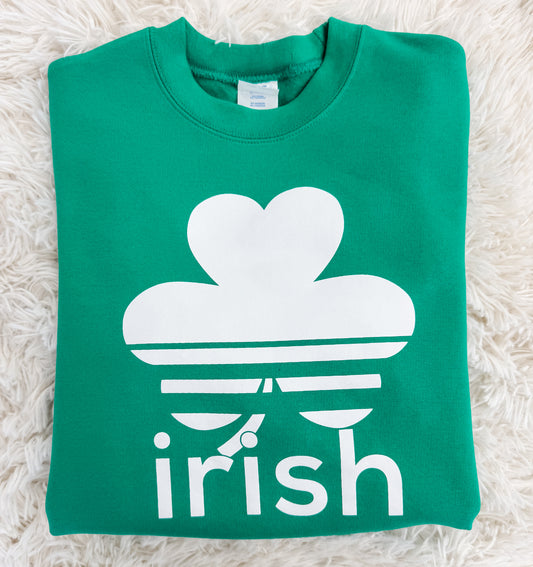 Irish Shamrock Youth Crewneck