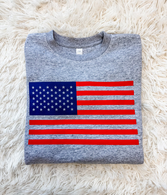 American Flag Kids Crewneck