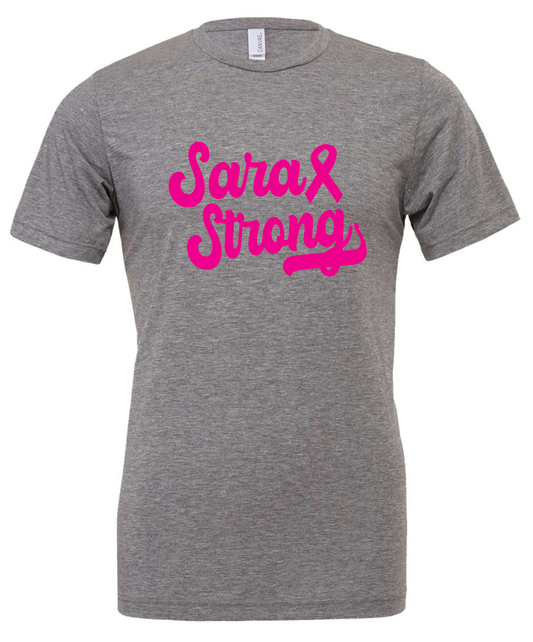 Sara Strong Cursive Adult Tee