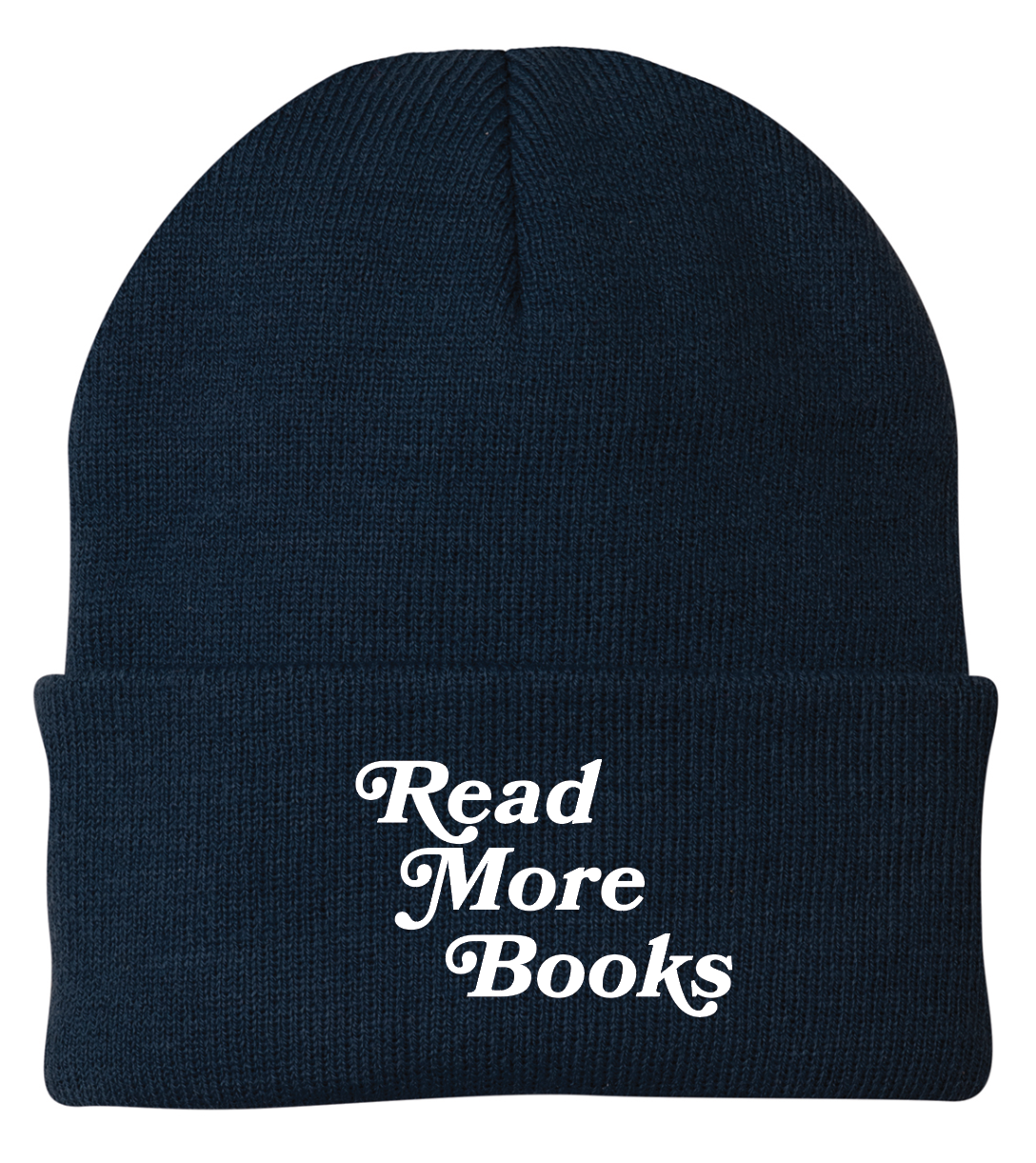 Read More Books Navy Beanie