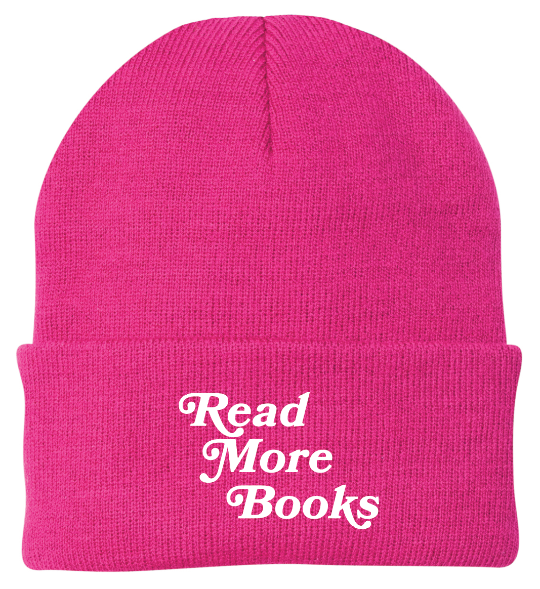 Read More Books Hot Pink Beanie