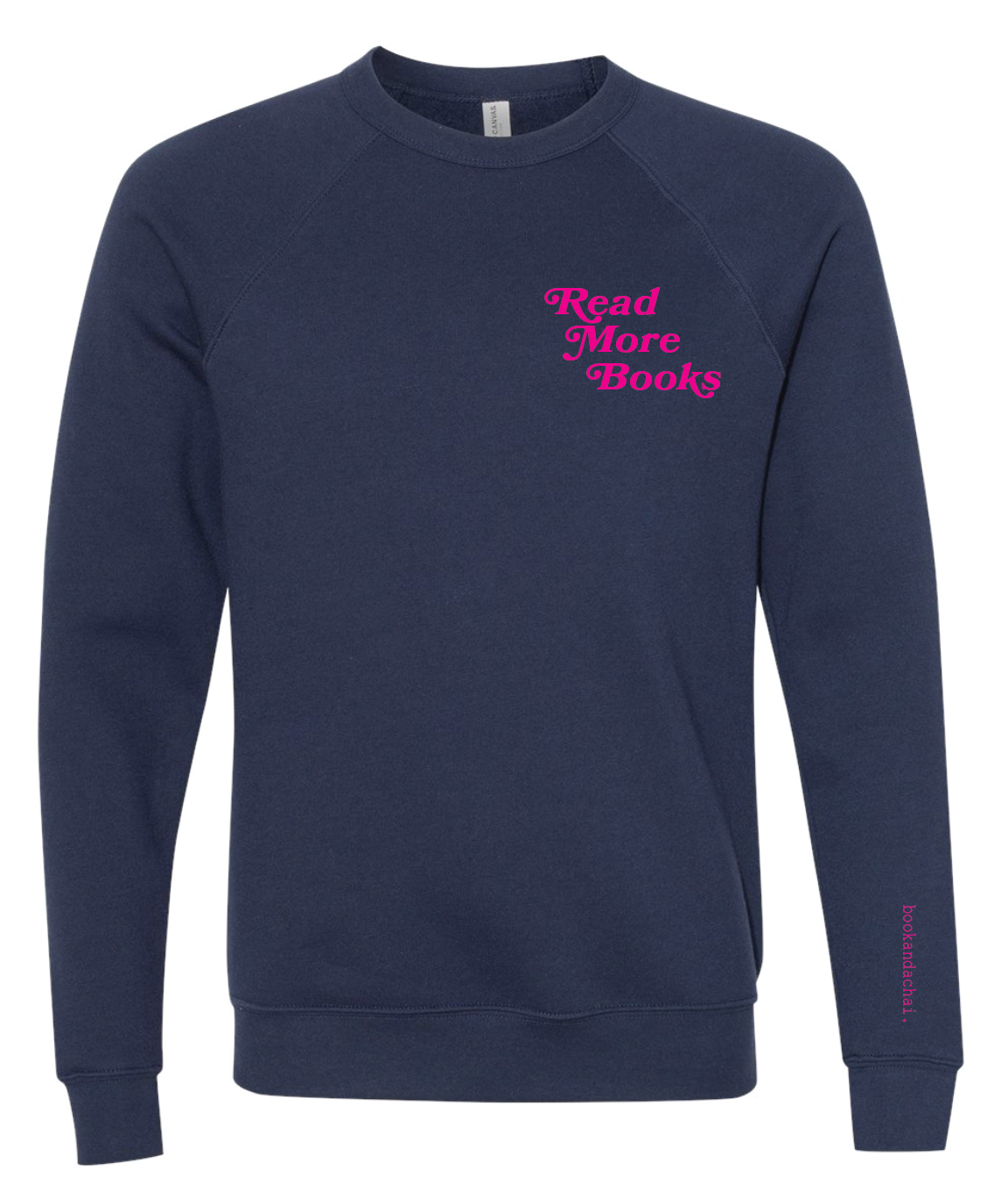 Read More Books Navy Crewneck