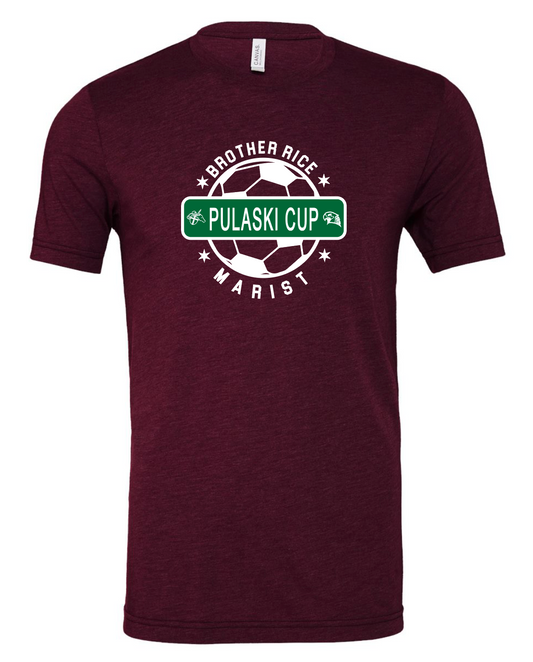 Pulaski Cup Maroon Adult Tee