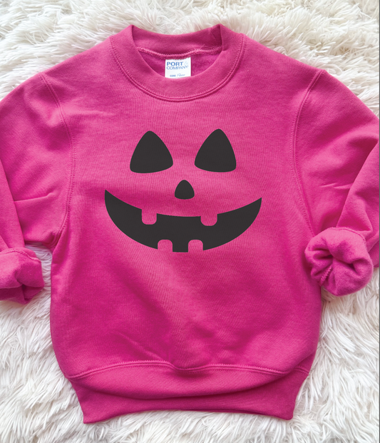 Pink Pumpkin Midweight Crewneck - Adult