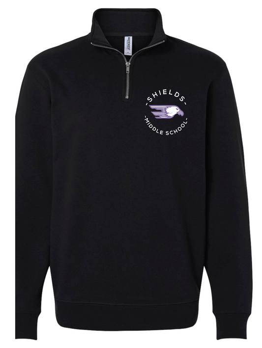 Shields Black 1/4 Zip - Unisex