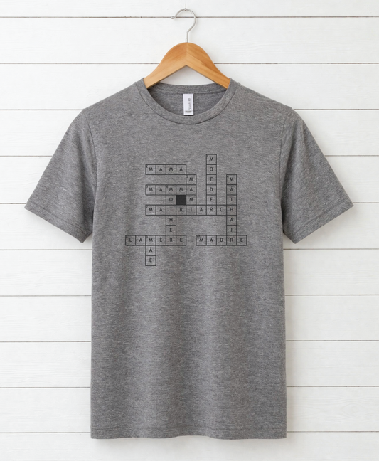 Crosswords Mom Adult Tee