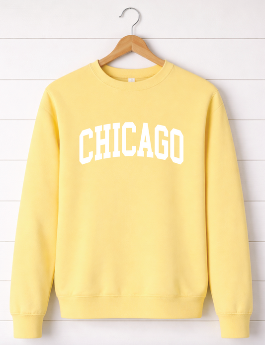 Butter Yellow Chicago Crewneck