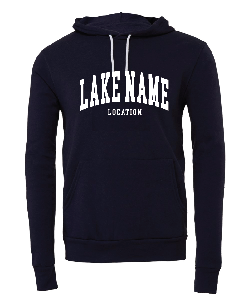 Custom Lake Block Adult Hoodie