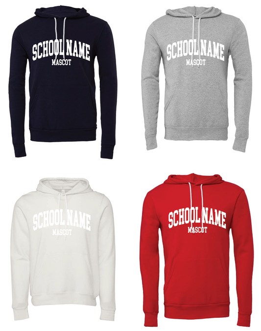 Custom School Block Hoodie