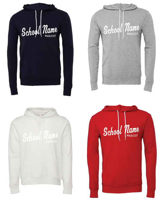 Custom School Cursive Hoodie