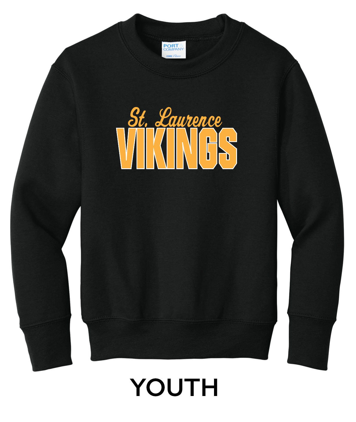 St. Laurence Black Crewneck