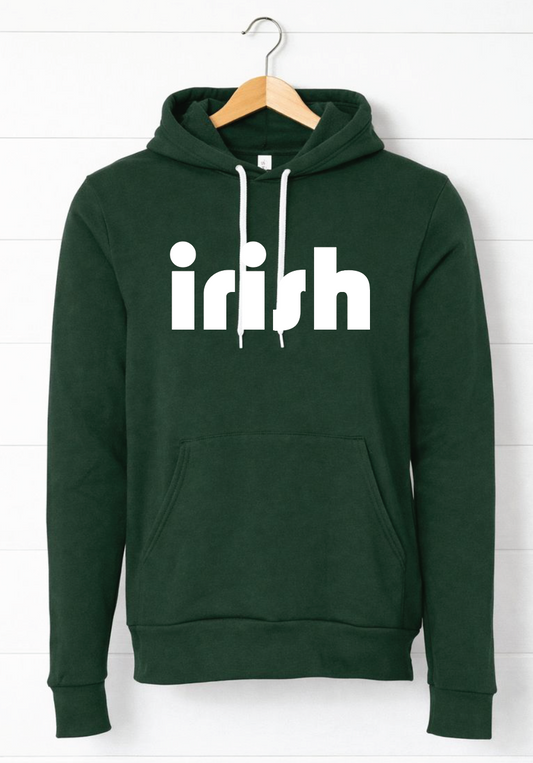 Adult Forest Green Irish Hoodie