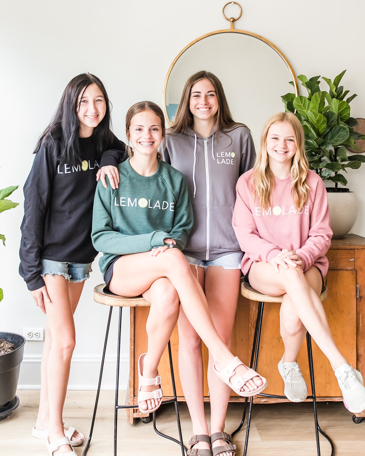 Lemolade Heather Forest Crewneck